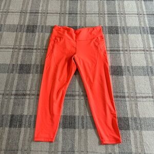 Vibrant Orange  Leggings